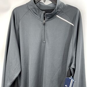 Starter quarter zip gray pullover extra large